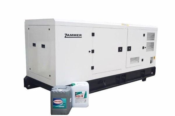 Дизельный генератор ZAMMER AD-120-Т400 Prof в кожухе фото