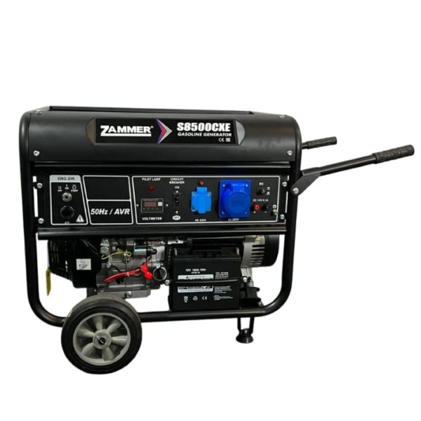 Бензиновый генератор ZAMMER S8500CXE фото