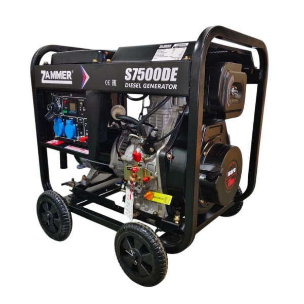 Дизельный генератор ZAMMER S7500DE фото
