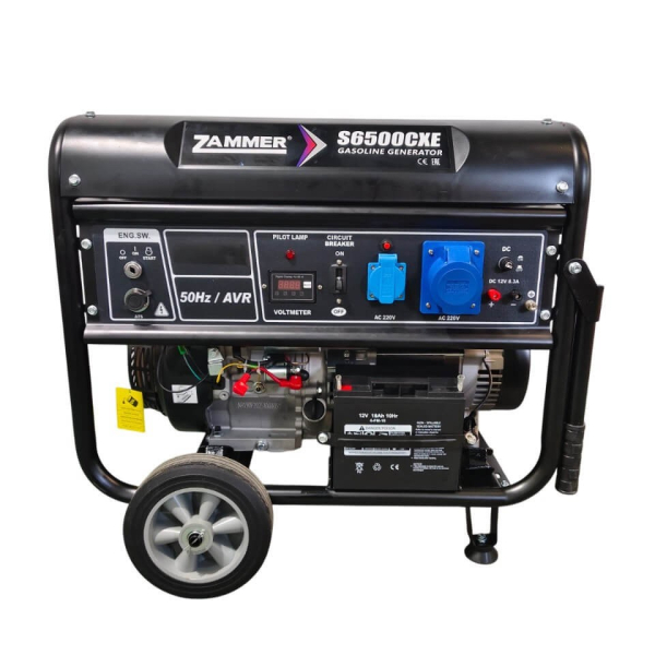 Бензиновый генератор ZAMMER S6500CXE фото